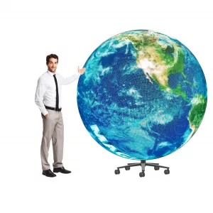 GL-Series 360 Degree LED Globe Display - 2M