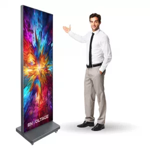 2.5mm Indoor Foldable Poster LED Display - 256x768 Resolution